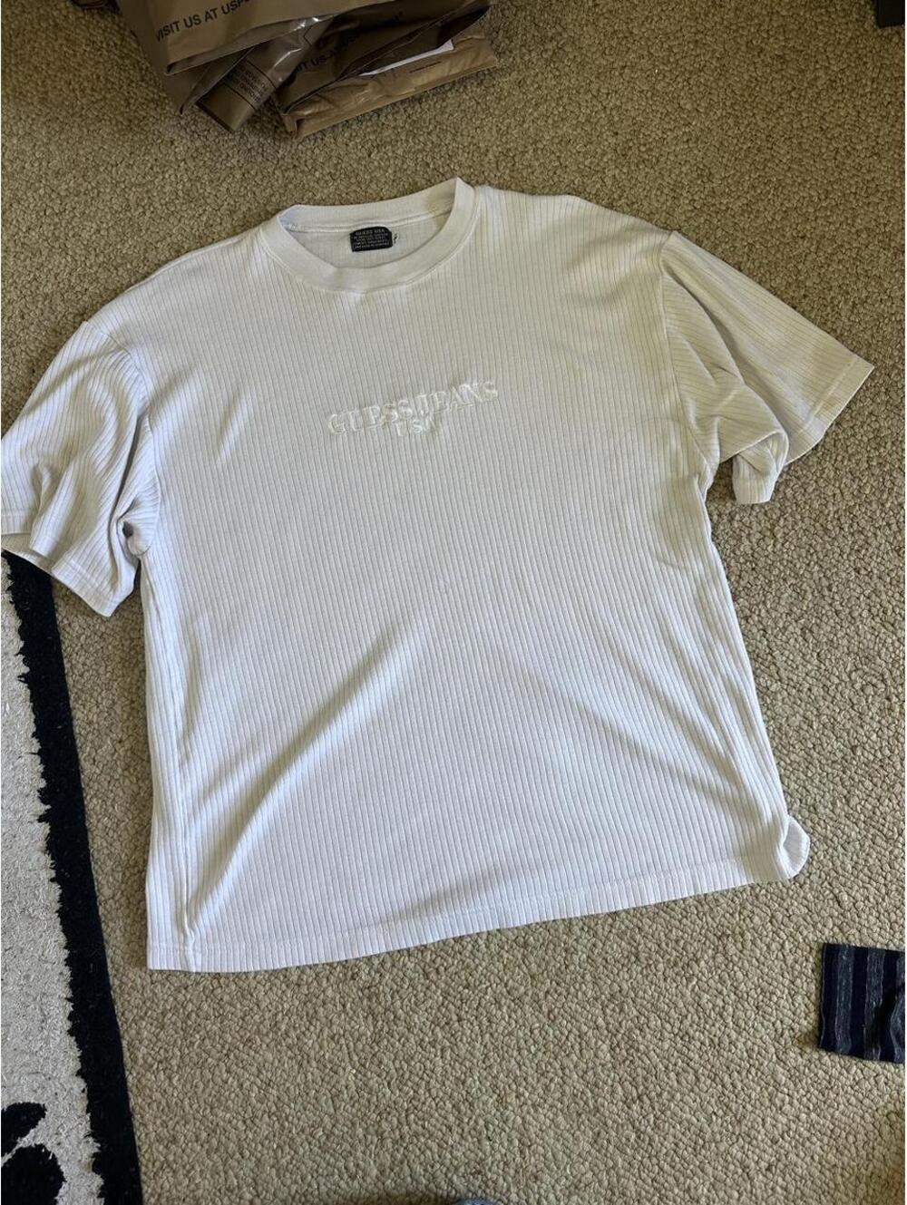 vintage Guess white ribbed tee